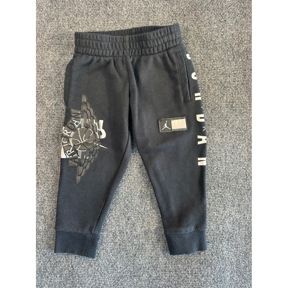 Jordan Toddler Boys Black Fleece Graphic Sweatpants Joggers 2T